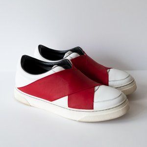 PROENZA SCHOULER - Crossover-strap Leather Low-top Sneakers